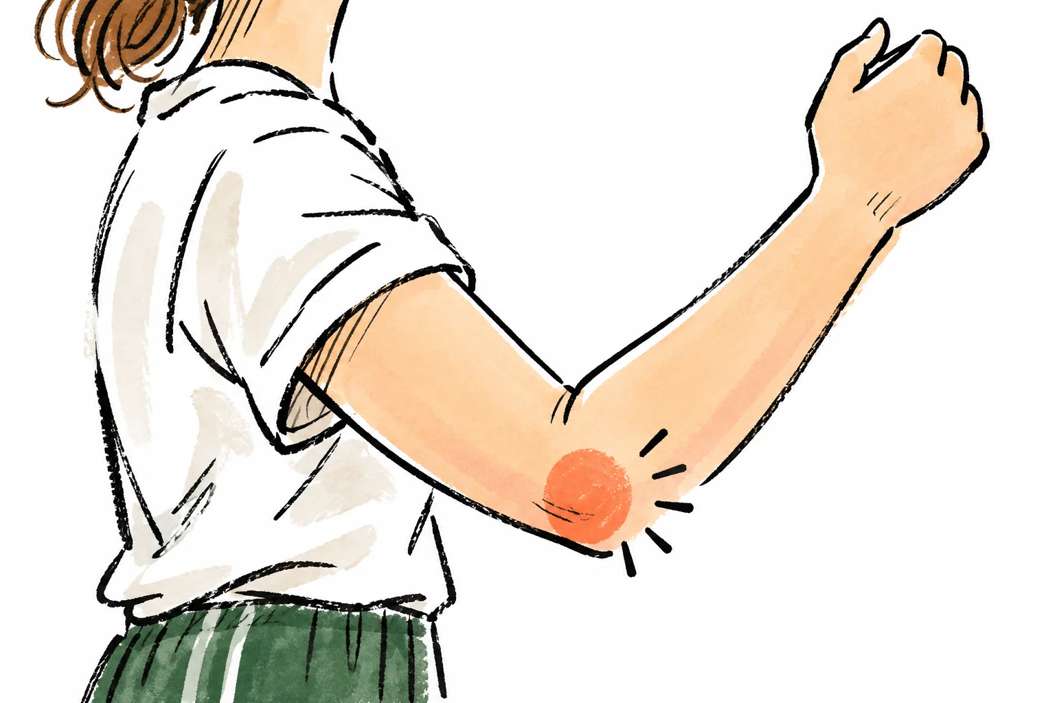 팔꿈치 바깥쪽 통증 부위 개념